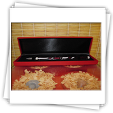 Venezianische Glasfeder in Geschenkbox